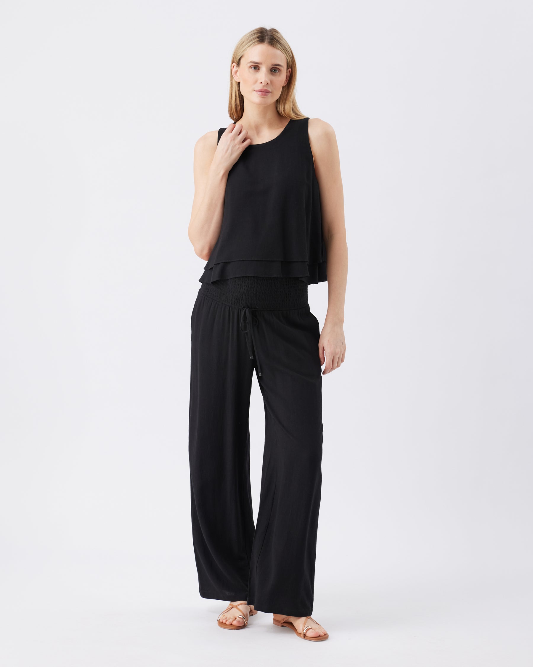 Lois Nursing Top Black