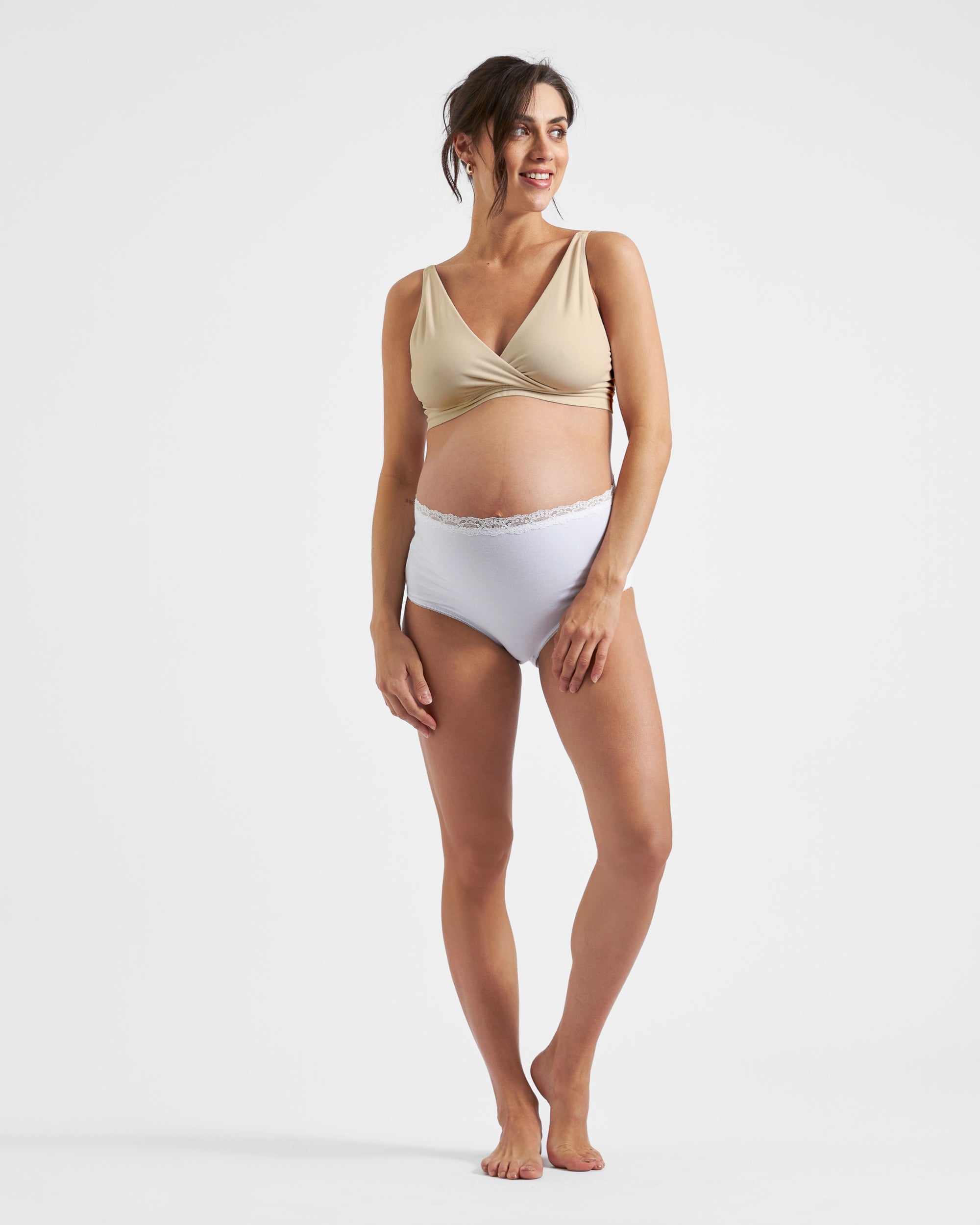 Seamless Nursing Bralette  Natural