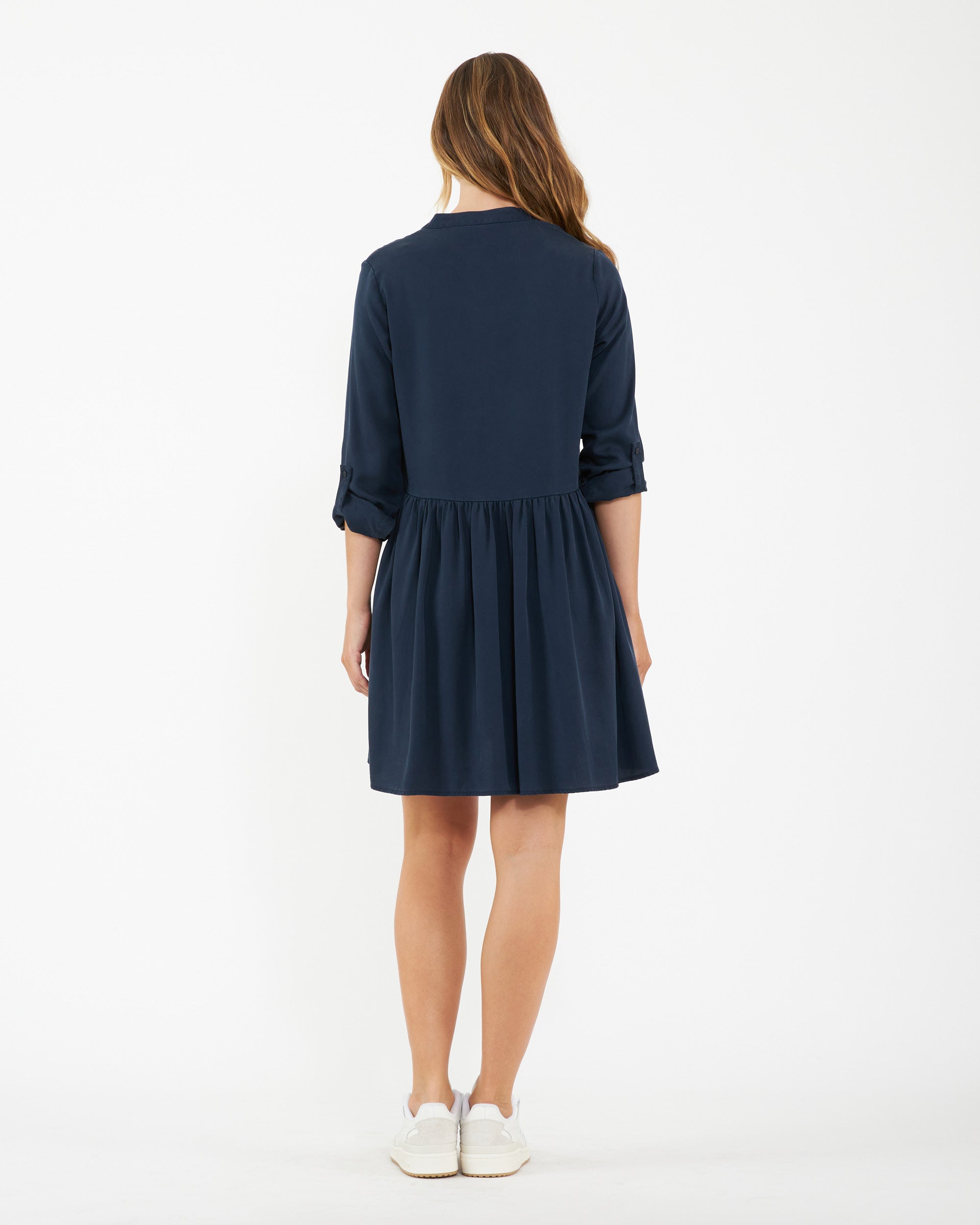 Demi Tencel Dress  Navy