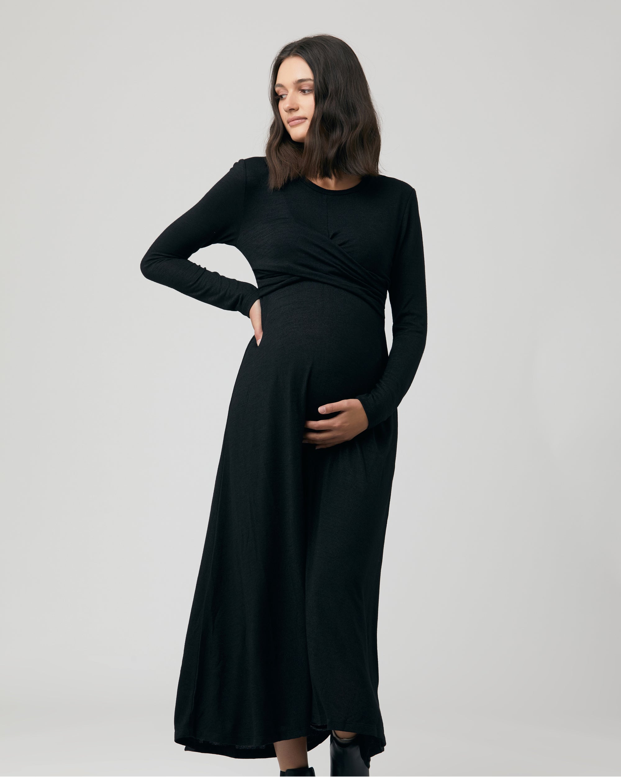 Ripe Maternity Cross Your Heart Dress - Ink - Little Miracles
