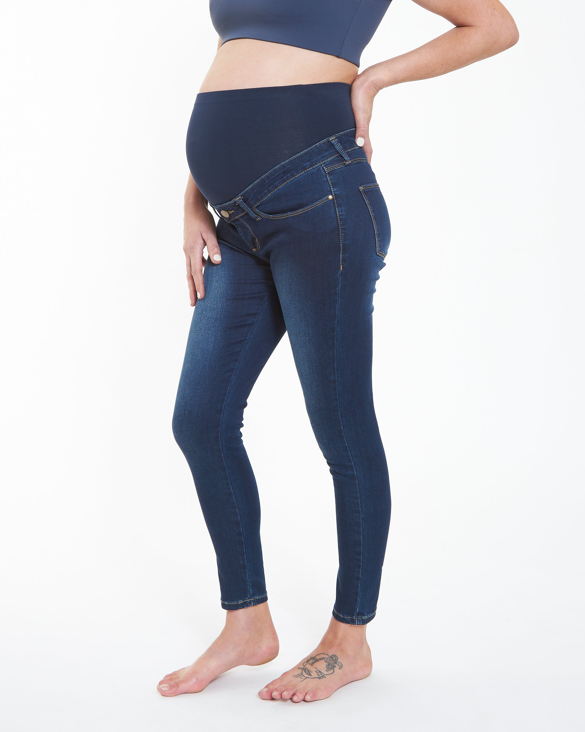 Rebel Ankle Grazer Jegging Indigo