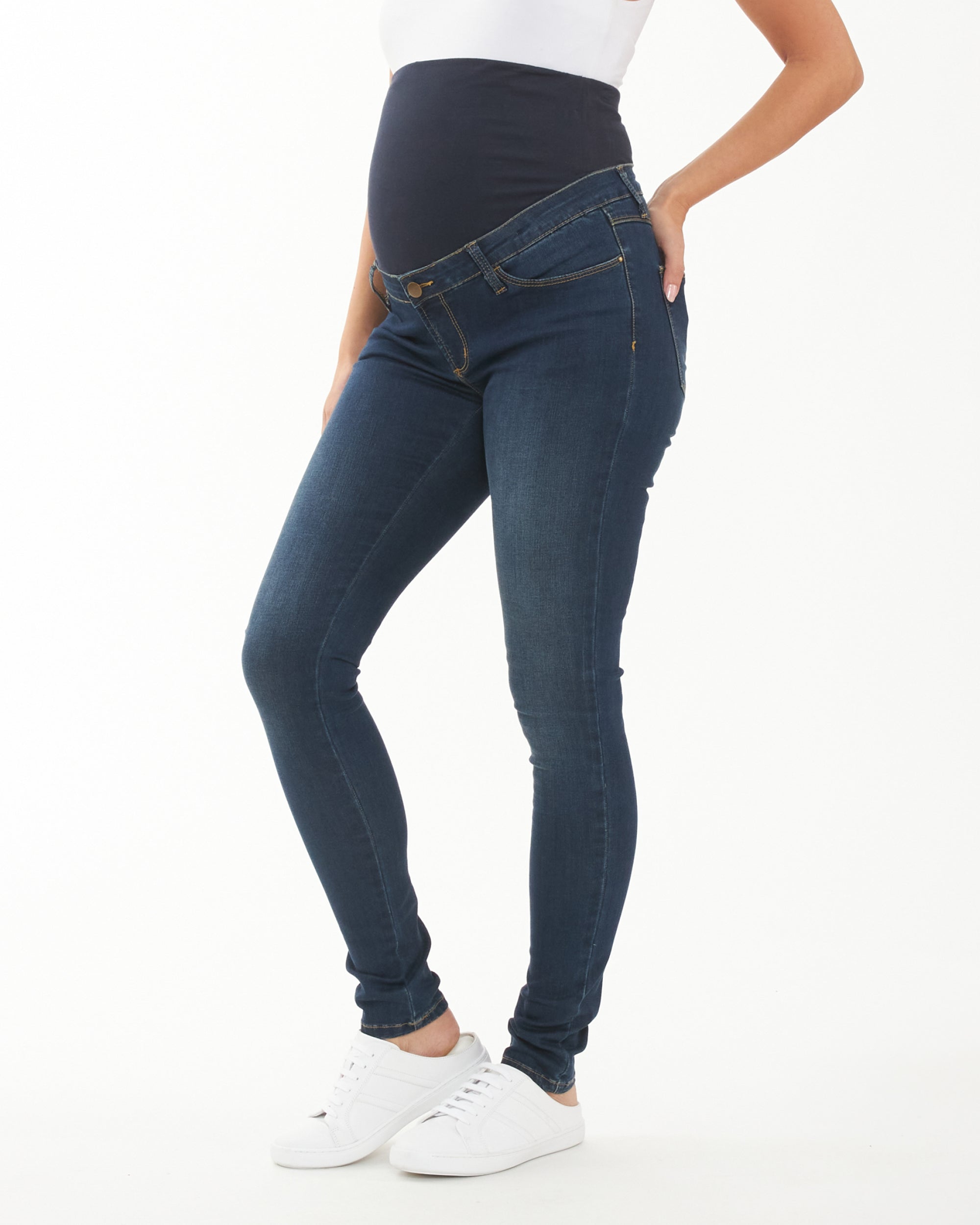 Ripe Maternity Maternity Dylan Distressed Jean Blue - Macy's in 2023