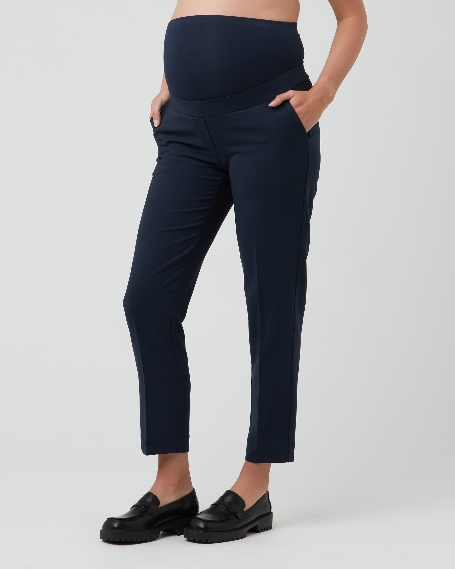 Alexa Classic Crop Pant  Navy