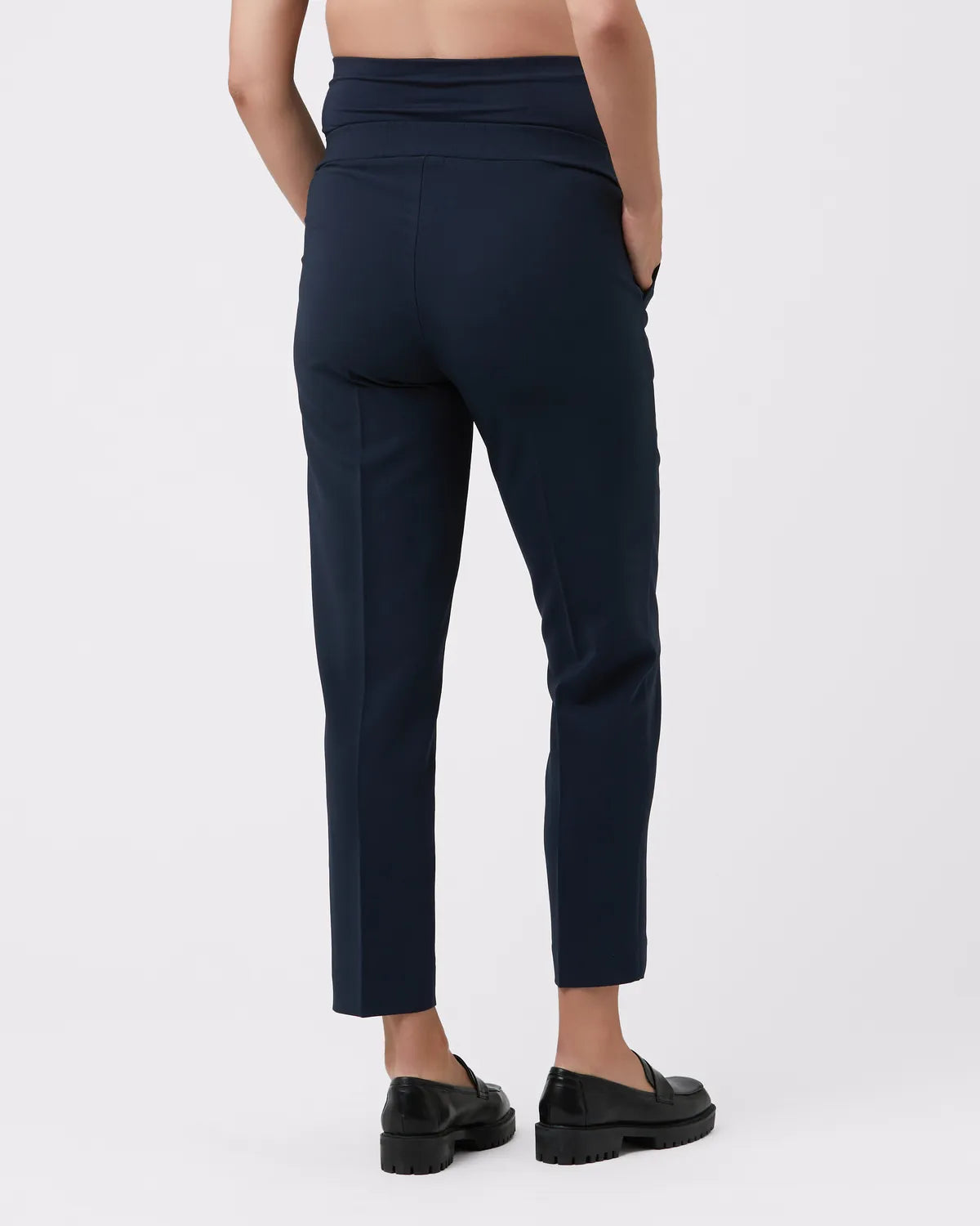 Alexa Classic Crop Pant  Navy