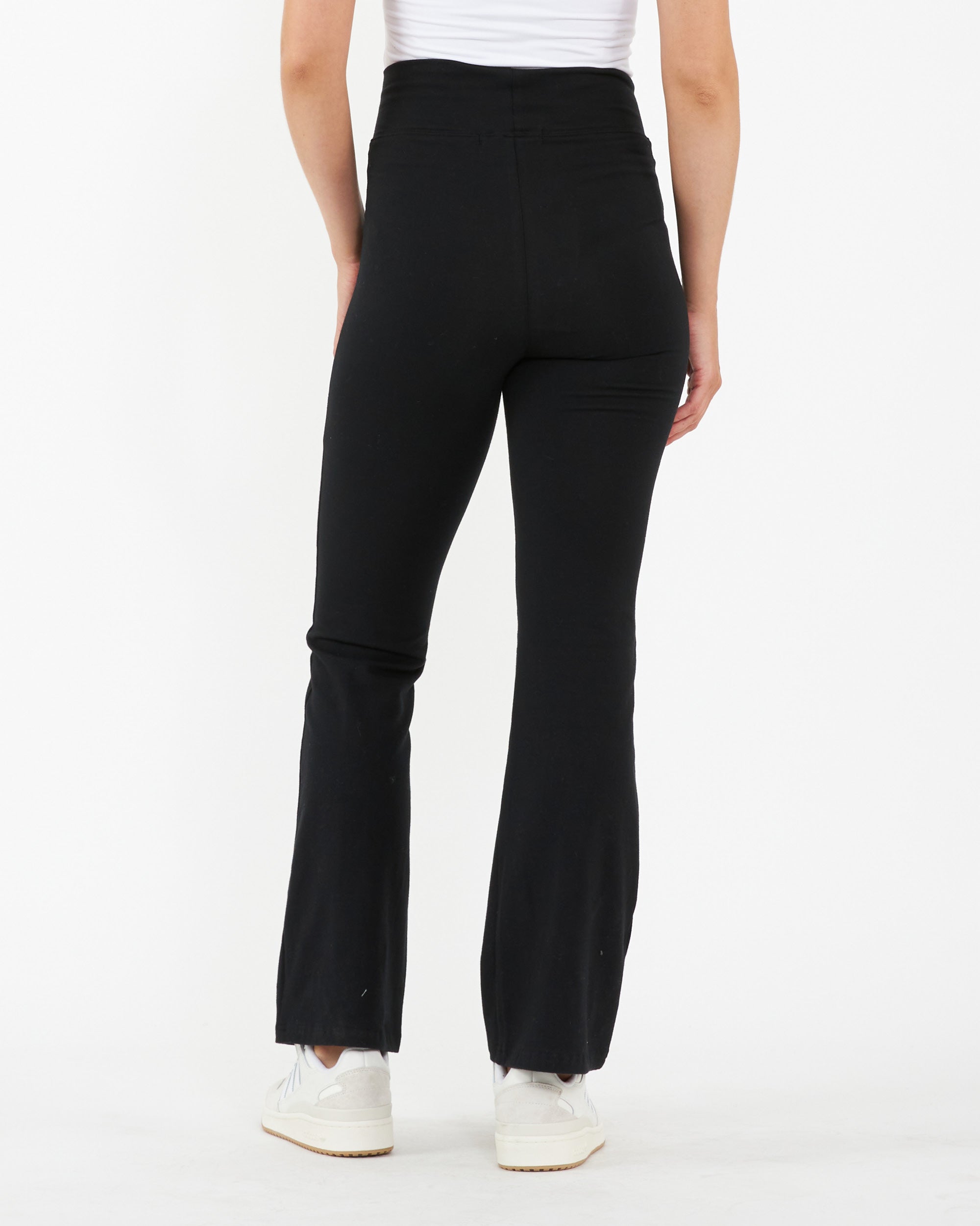 Organic Jersey Flare Pant Black