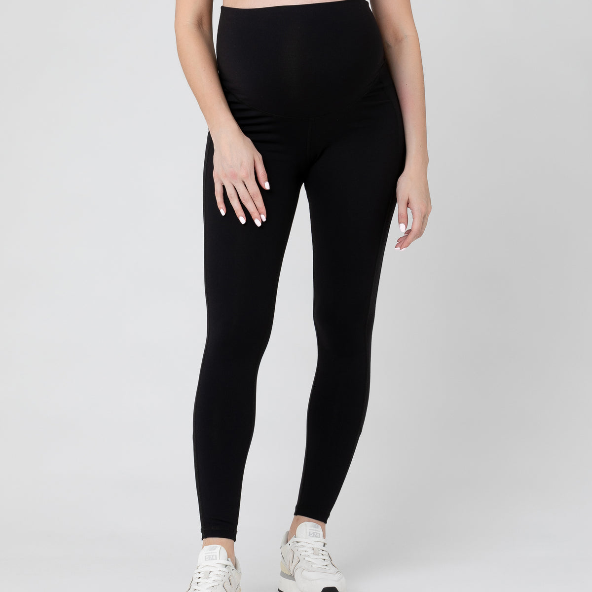 Active Over Tummy Crop Legging Black