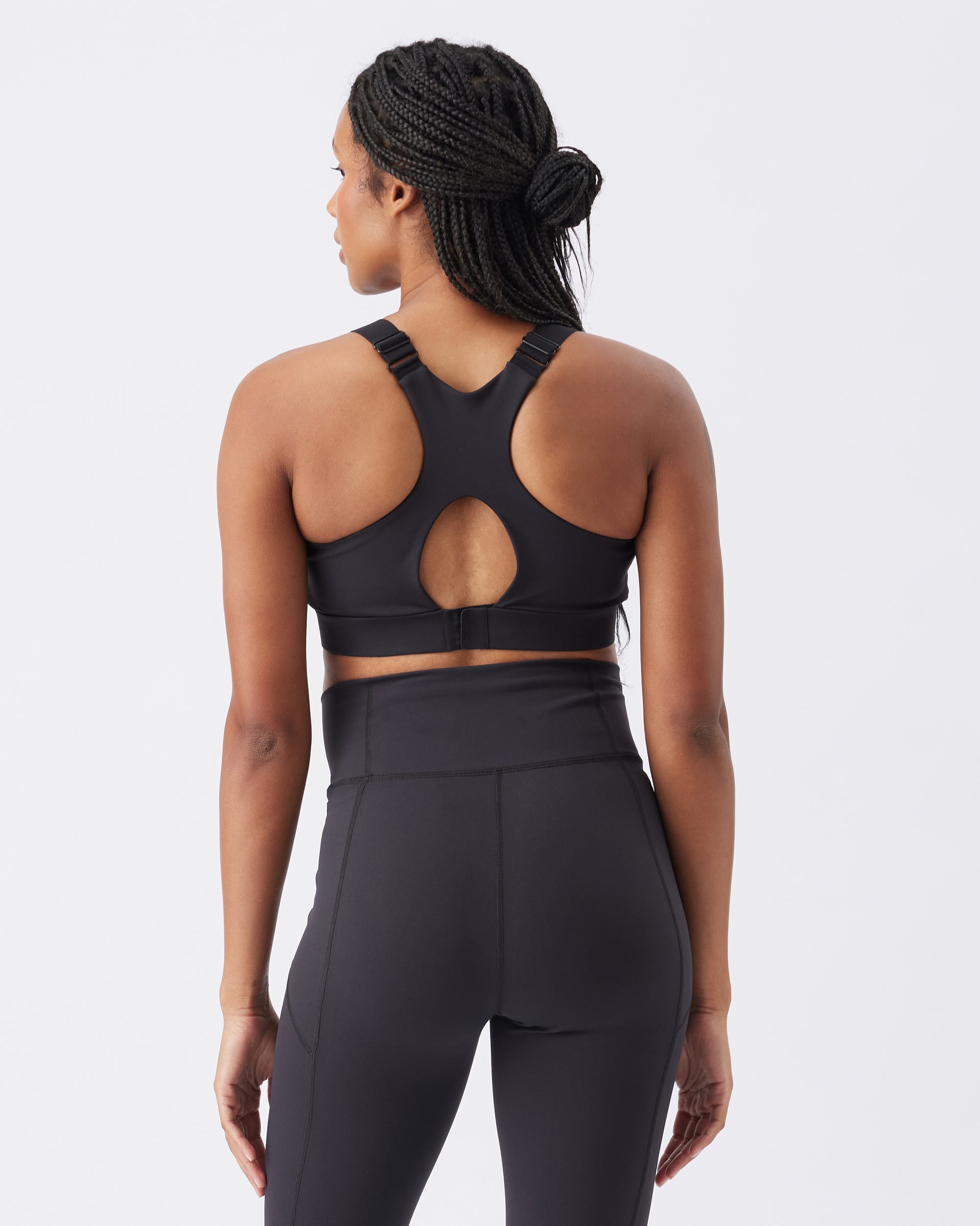 Tempo Nursing Crop Top Black