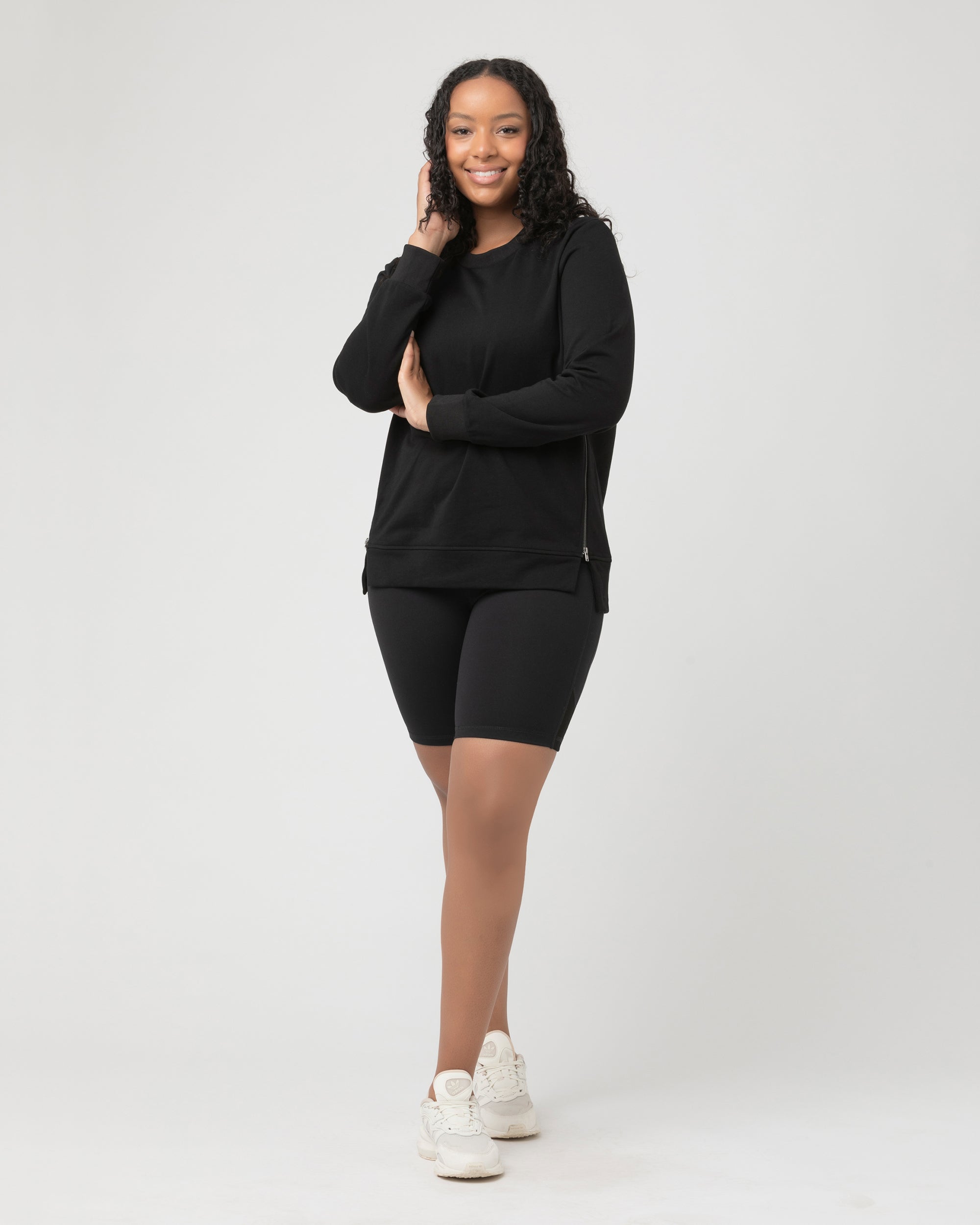 Donna Nursing Jumper  Black