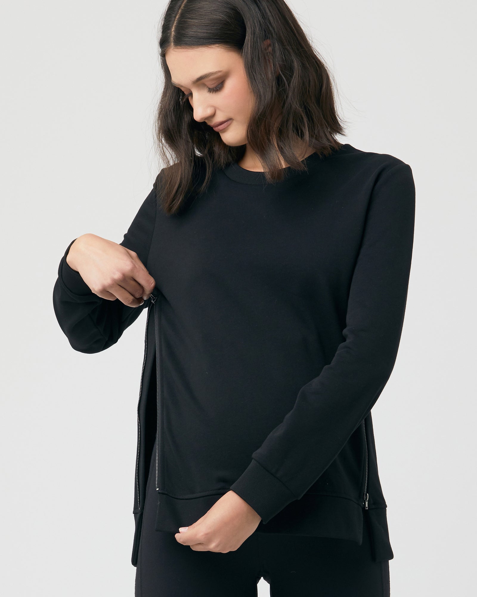 Donna Nursing Jumper  Black