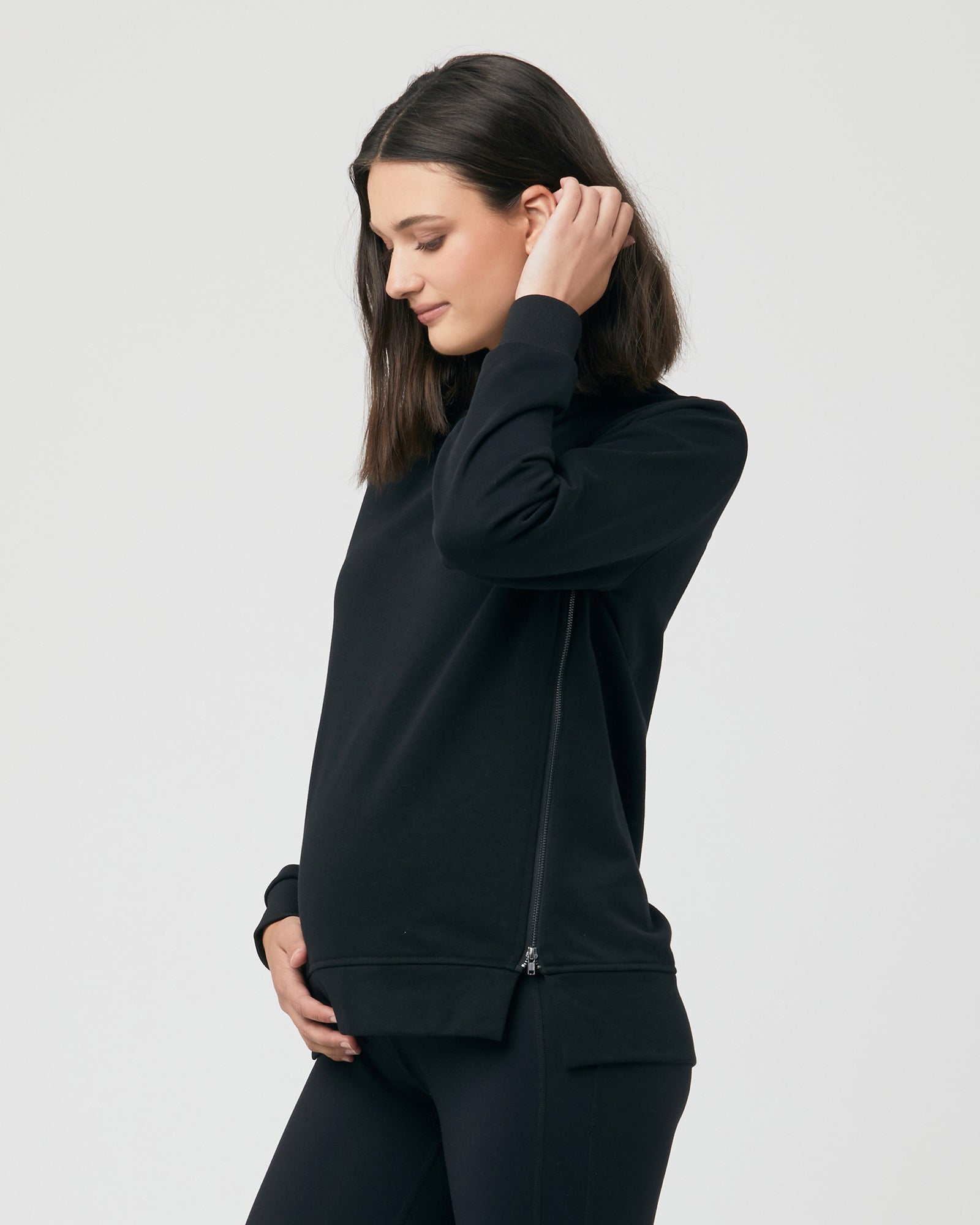 Donna Nursing Jumper  Black