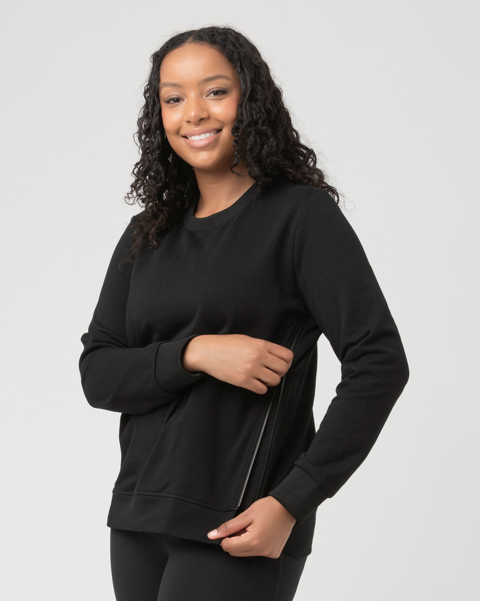 Donna Nursing Jumper  Black