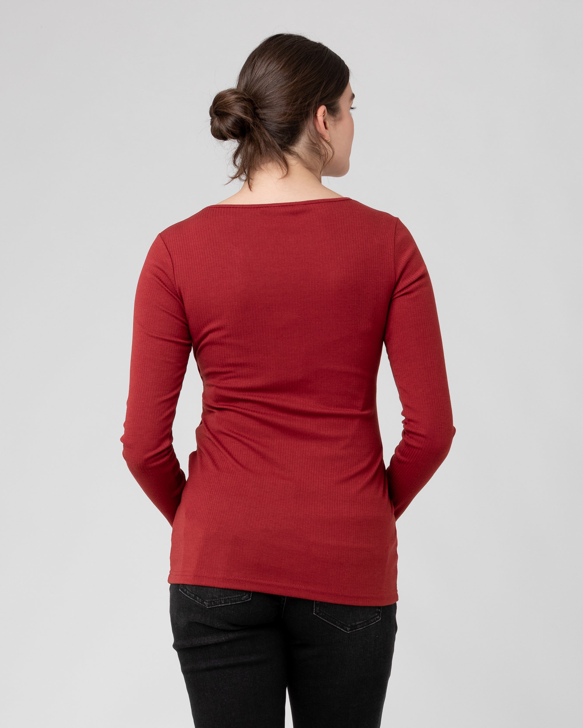 Tessa Rib Nursing Top Spice