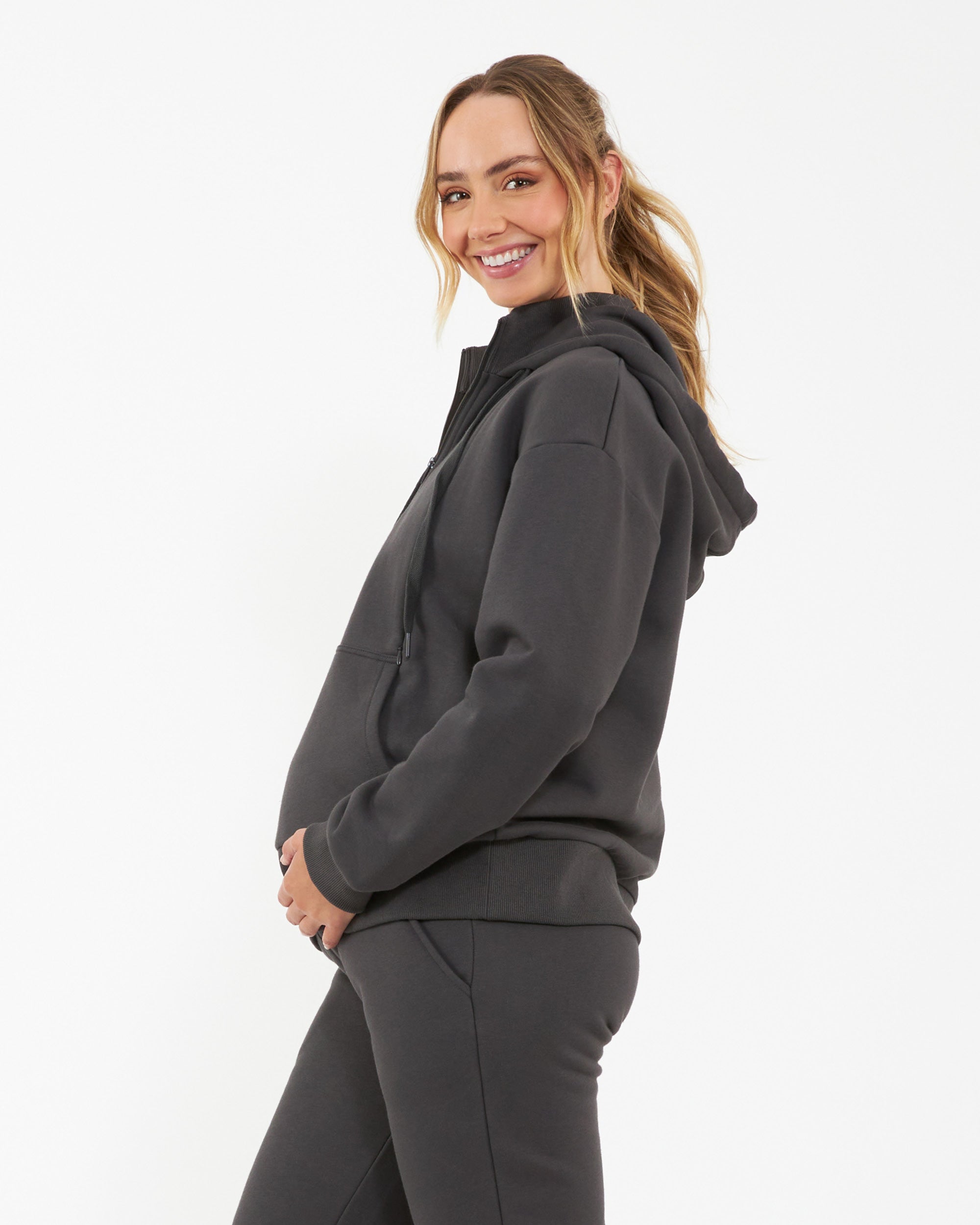 Nicky Nursing Hoodie  Slate