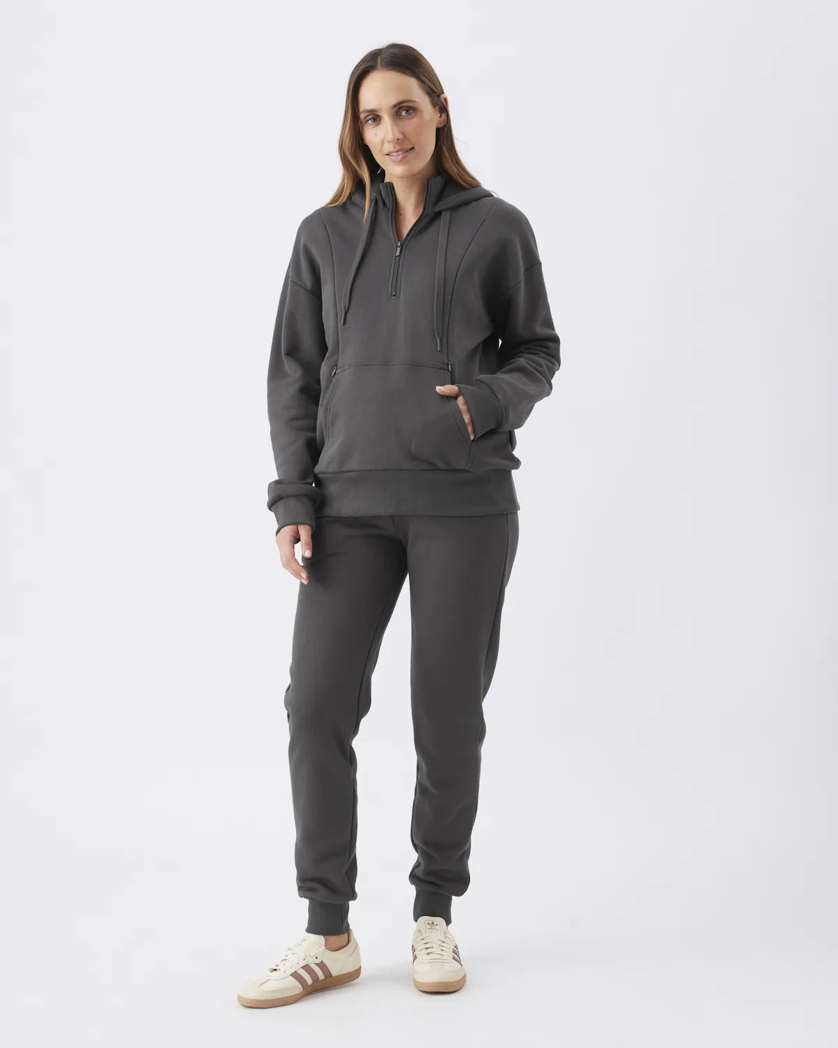 Nicky Nursing Hoodie  Slate