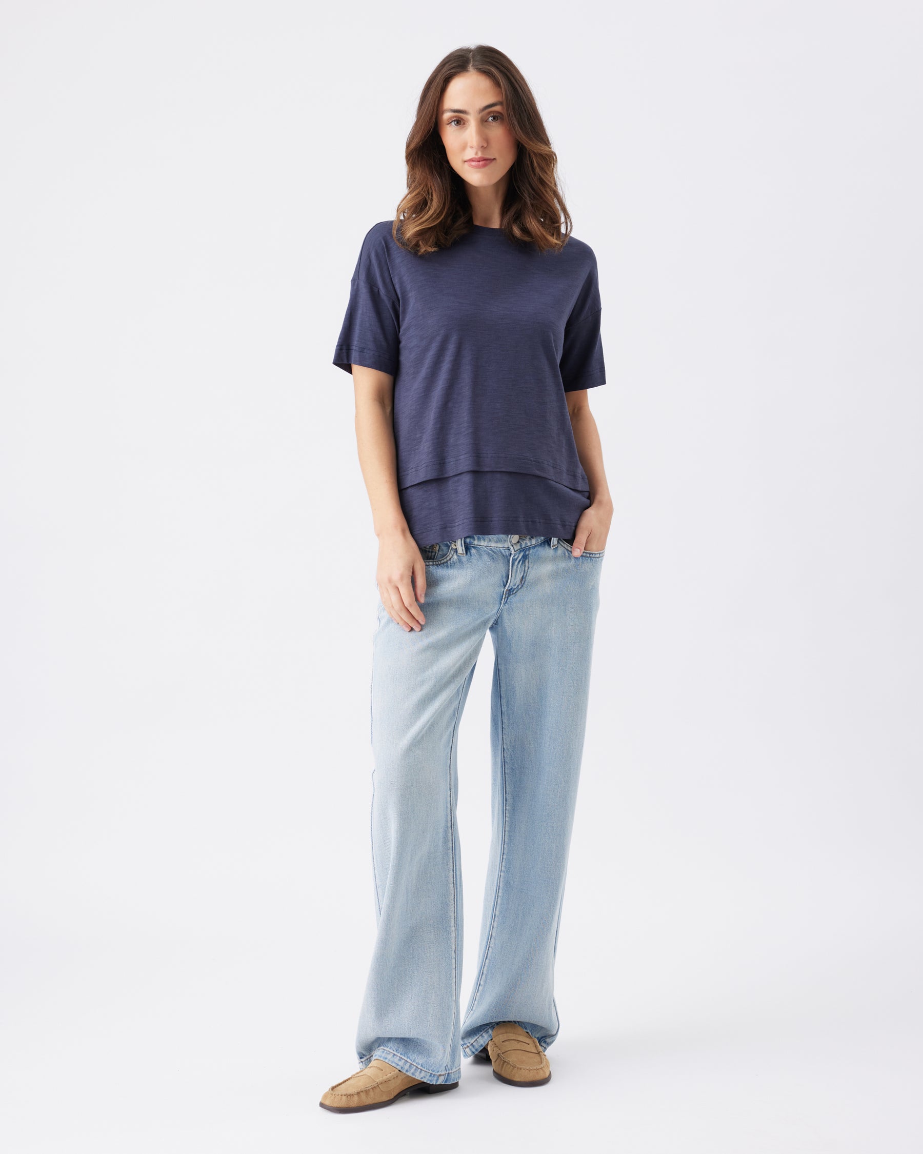 Claud Nursing Tee  Indigo