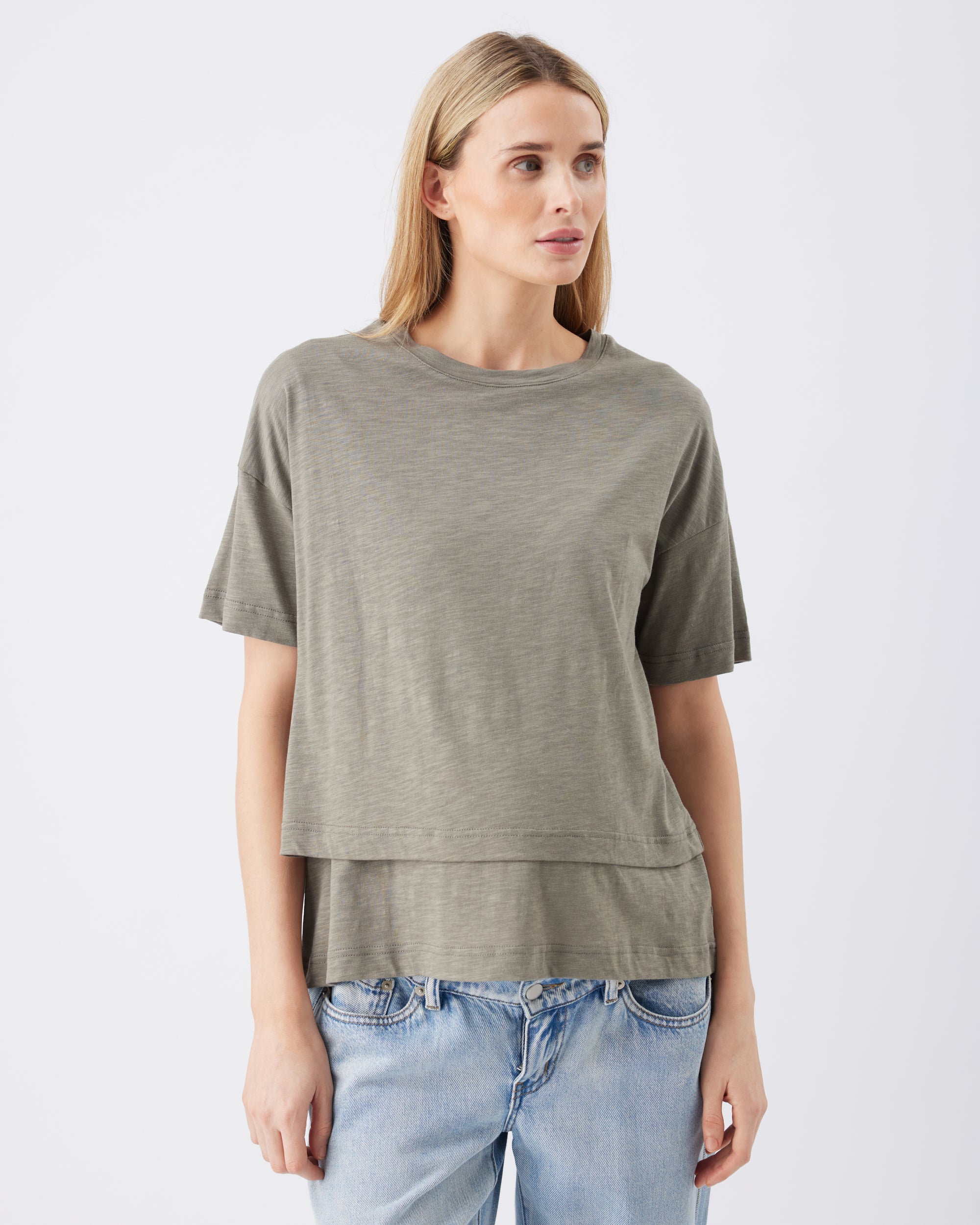 Claud Nursing Tee  Moss