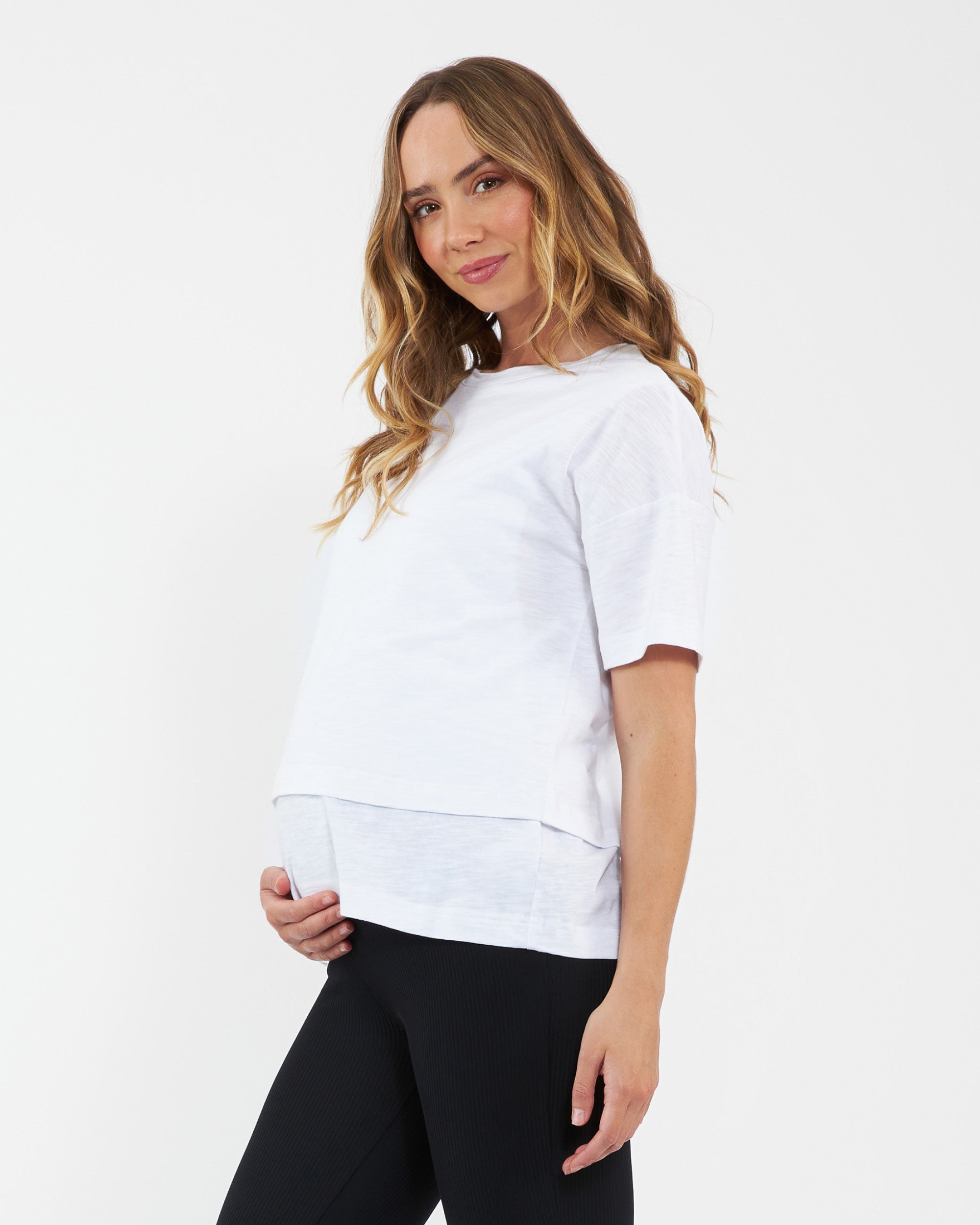 Claud Nursing Tee  White