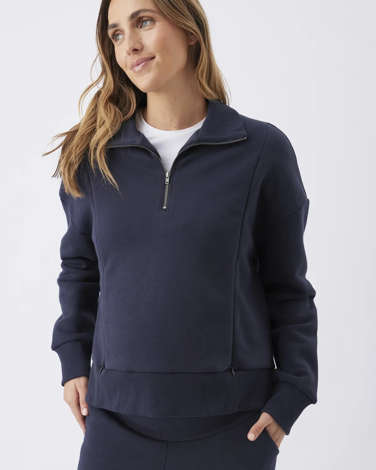 Andi Nursing Sweat Navy