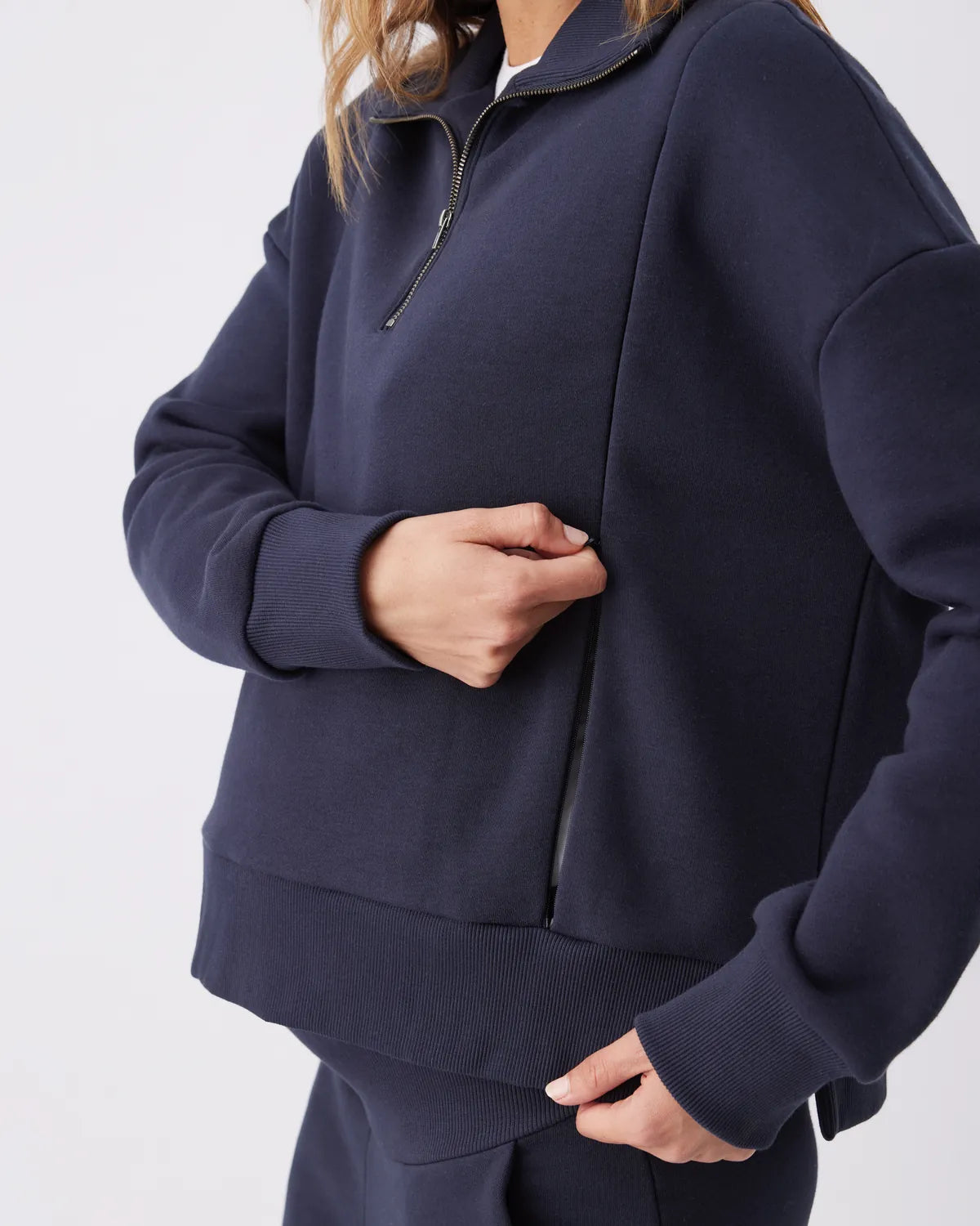 Andi Nursing Sweat Navy