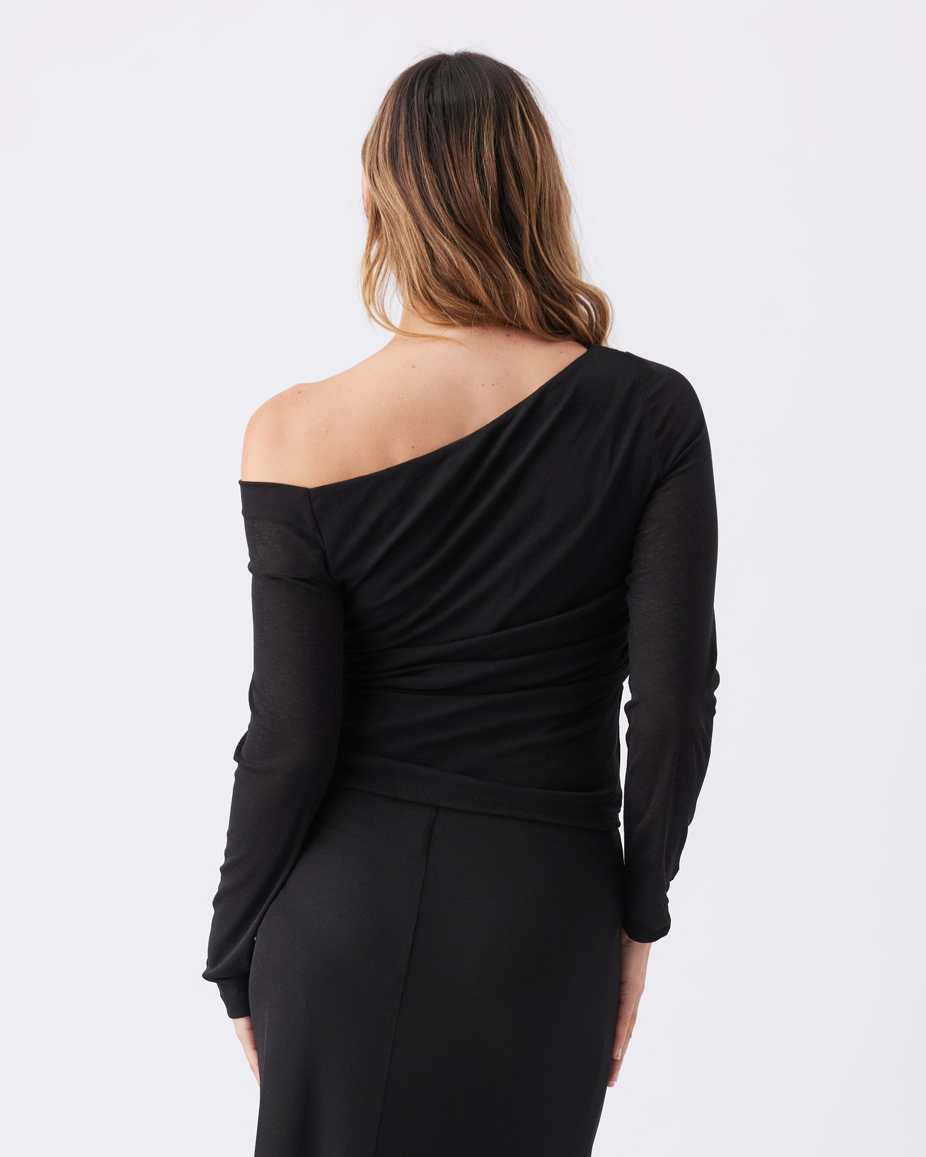 Rhi Long Sleeve Top  Black