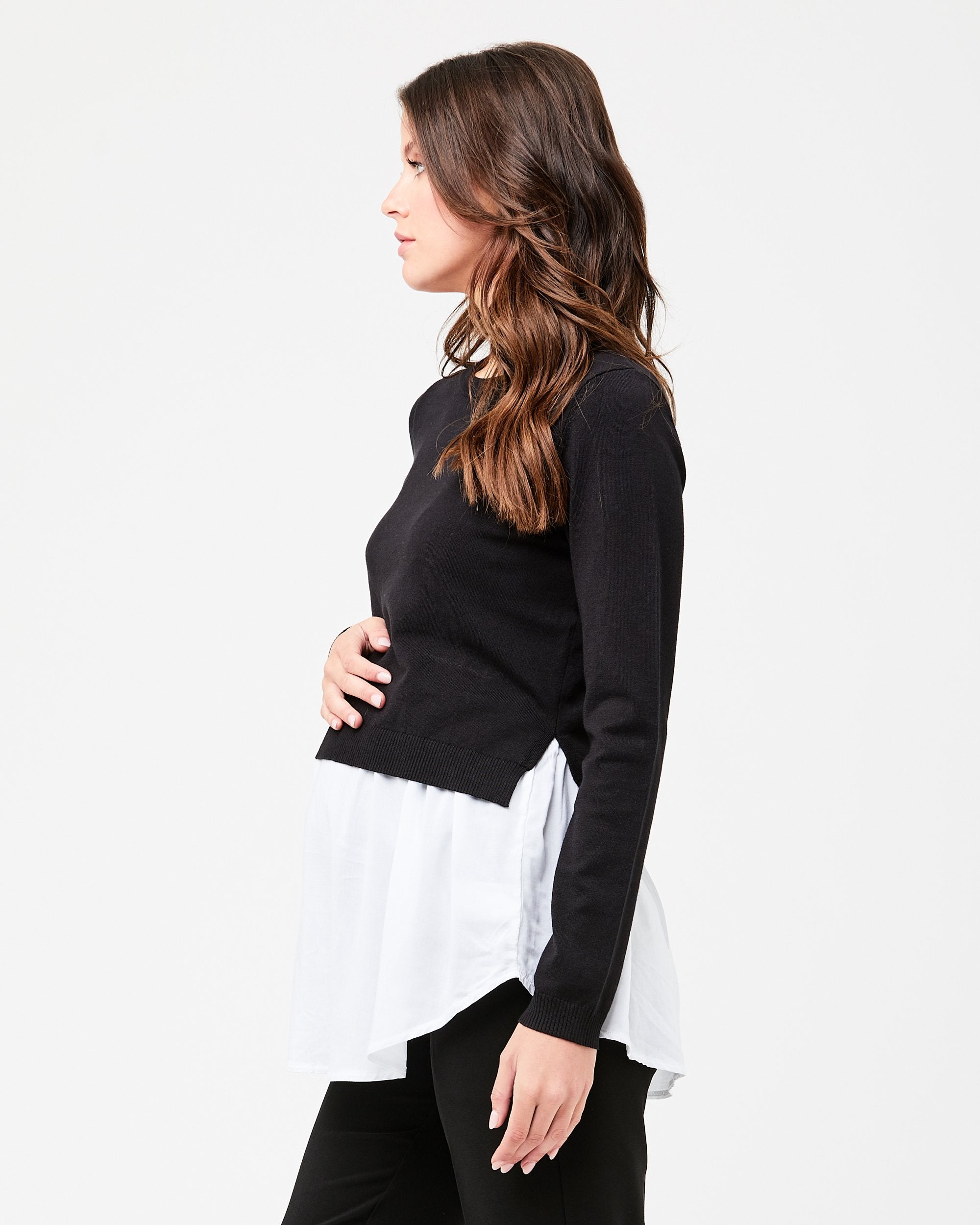 Pia Nursing Knit Black