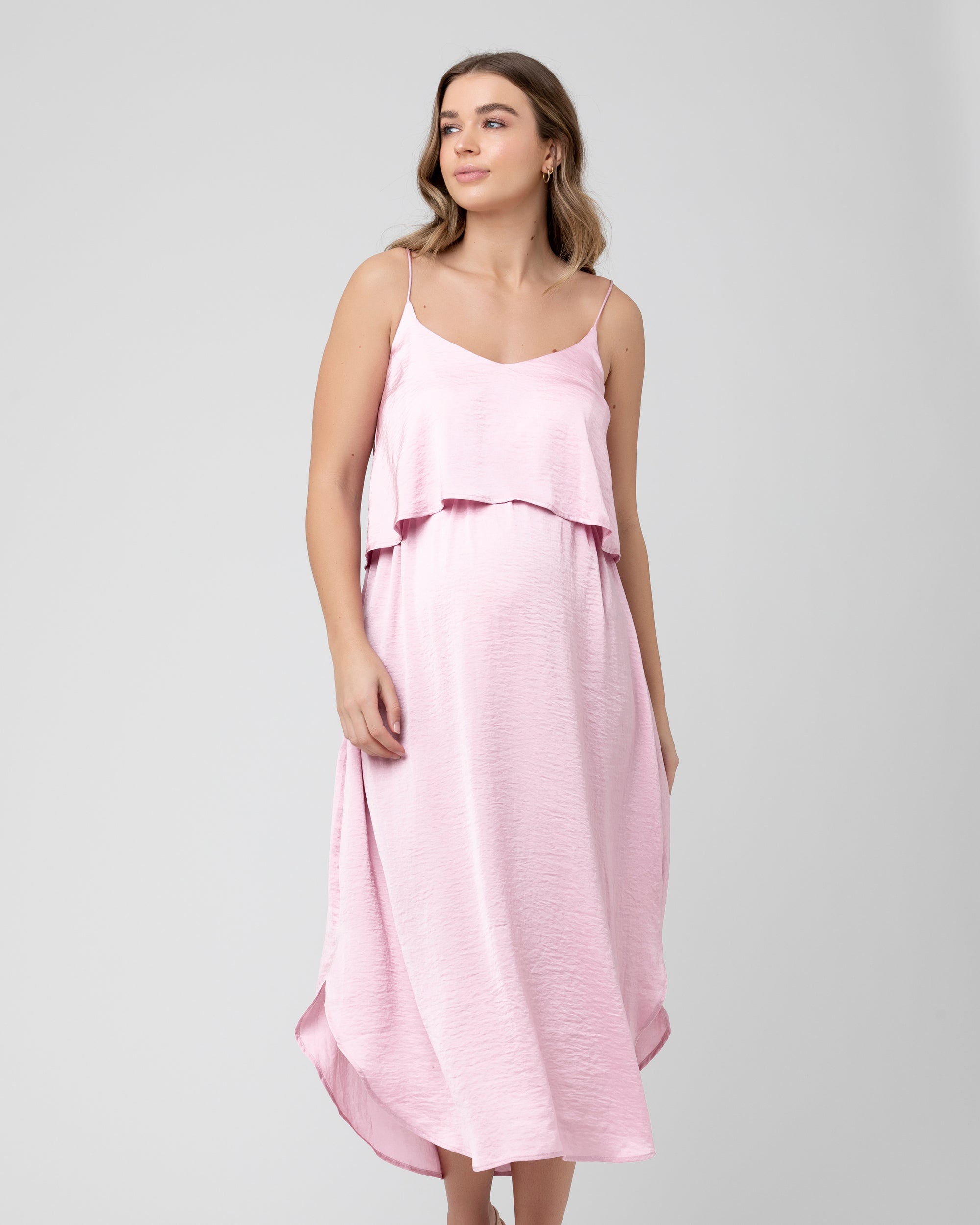 Nursing Slip Dress Pink