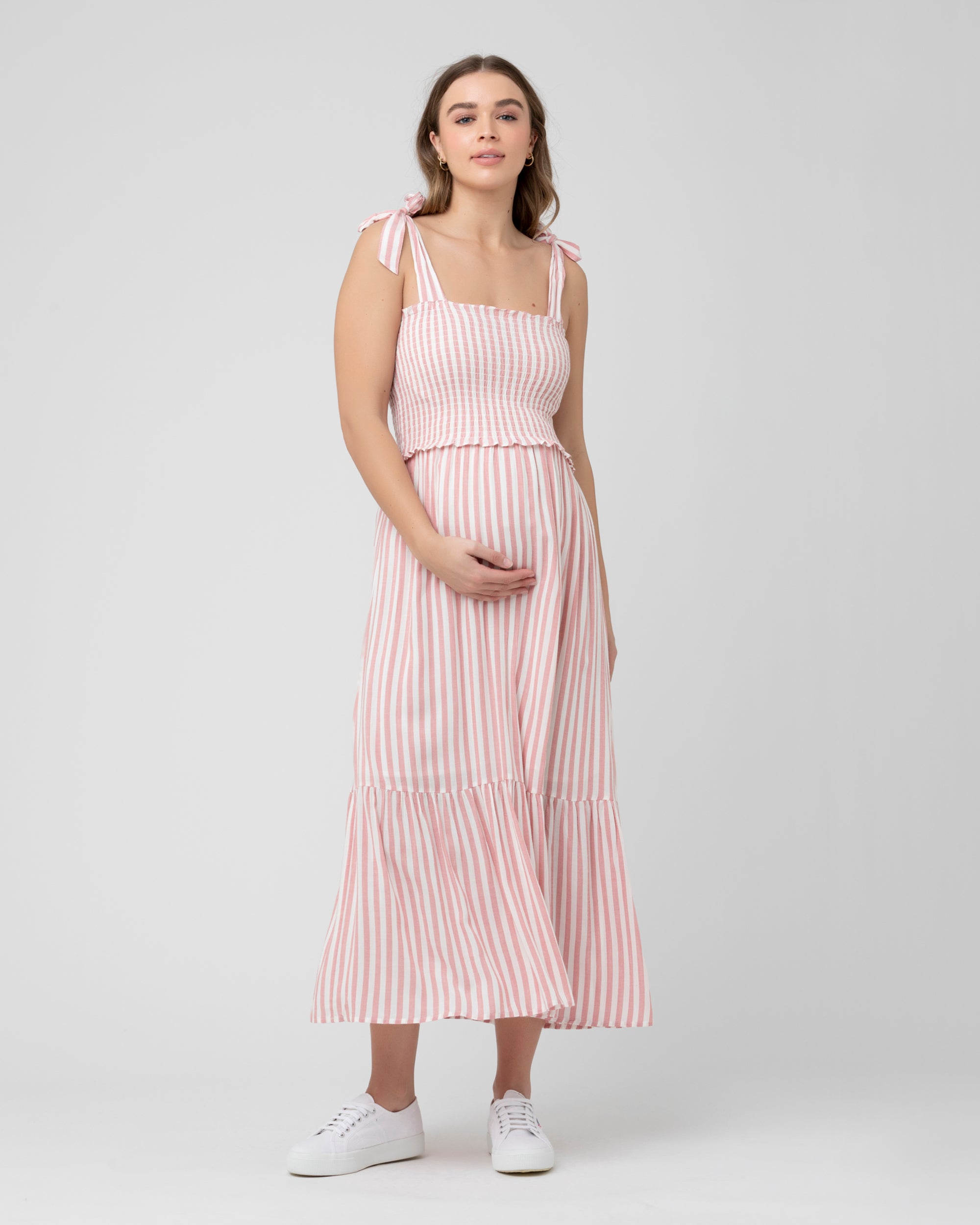 Smocked Maternity & Nursing Dress