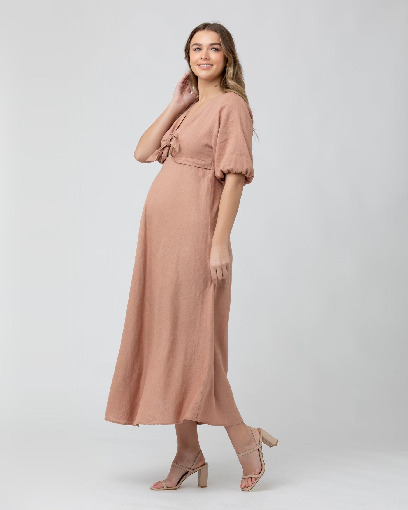 Camille Linen Stripe Dress