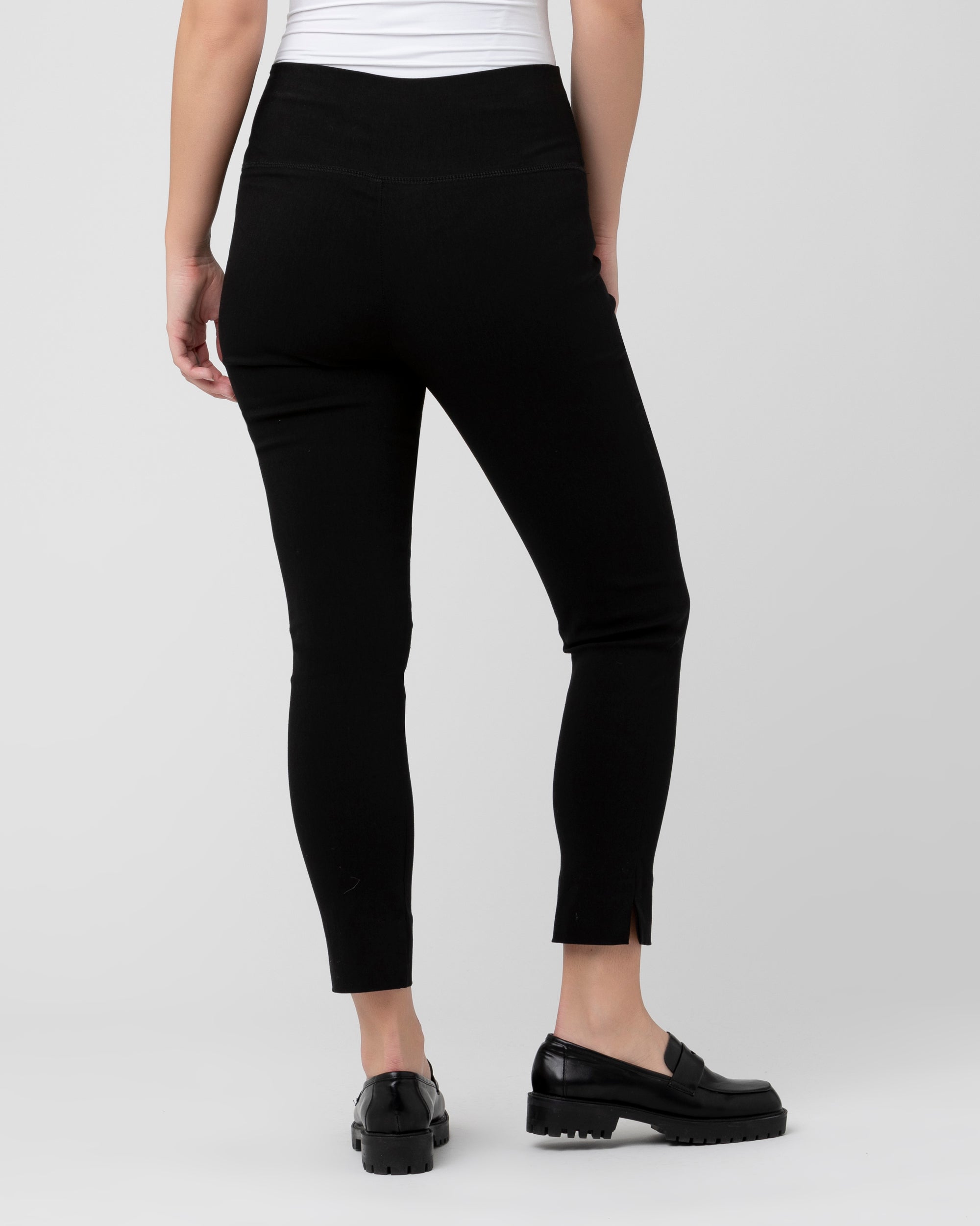 Talbots Womens Size 16 Heritage Capri Pants Black Cotton Stretch Side Zip -  $27 - From Dan