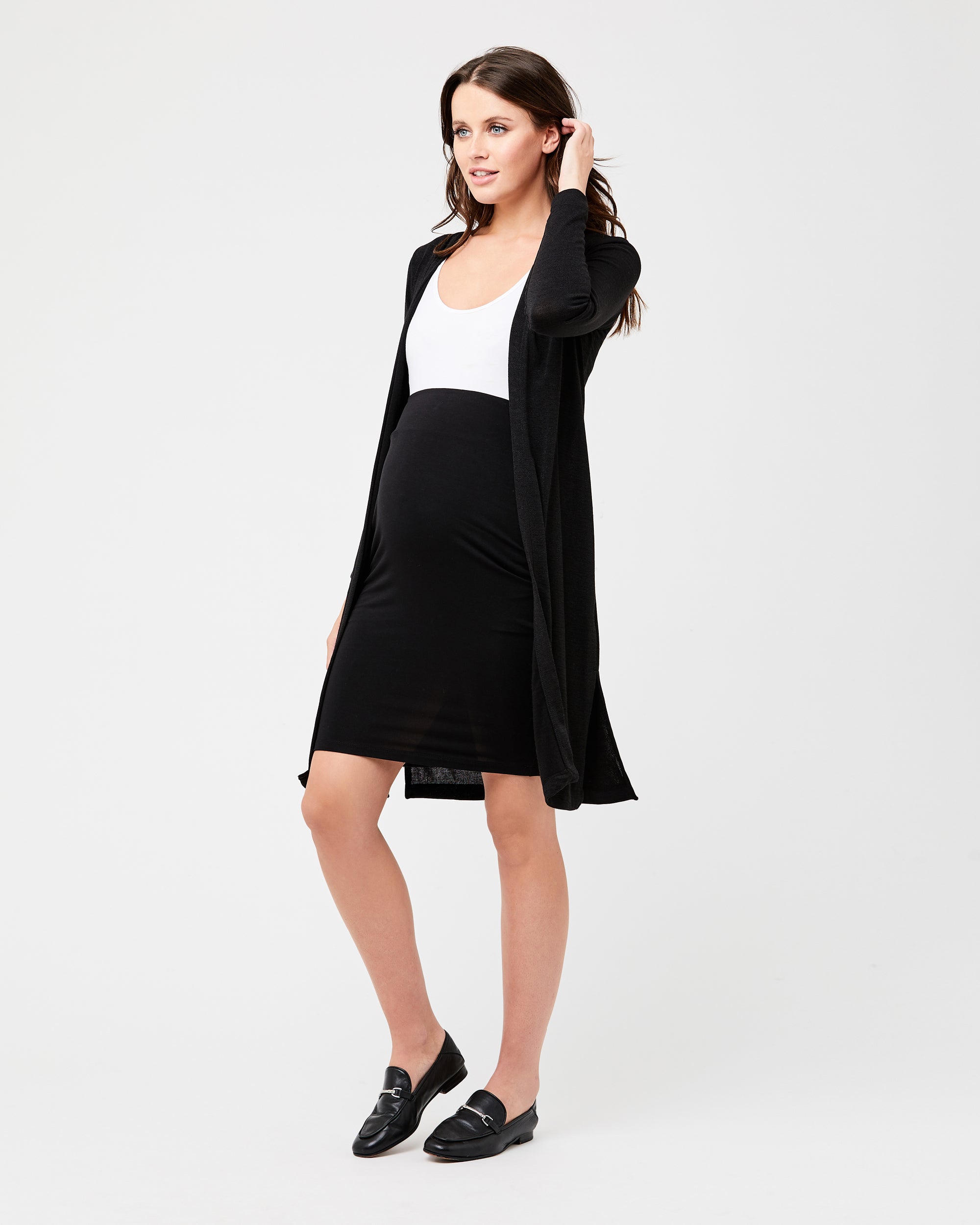 Mia Plain Skirt Black