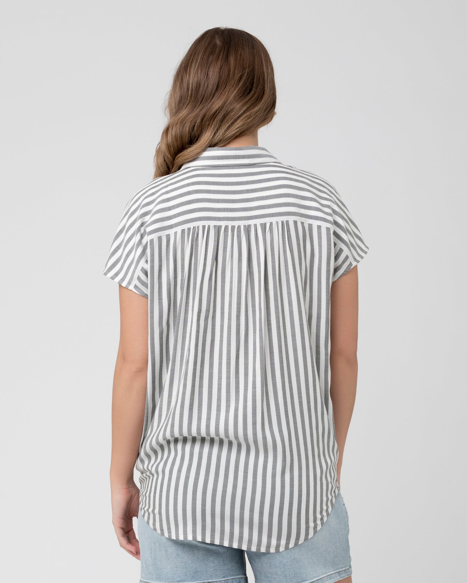 Ada Relaxed Shirt Black / White