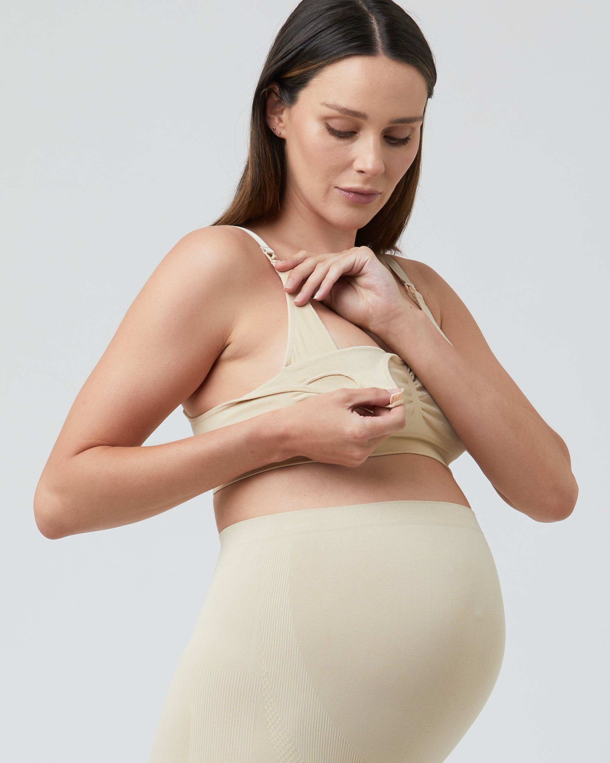 Nursing Bra Thin and Seamless Maternity Nursing Underwear With