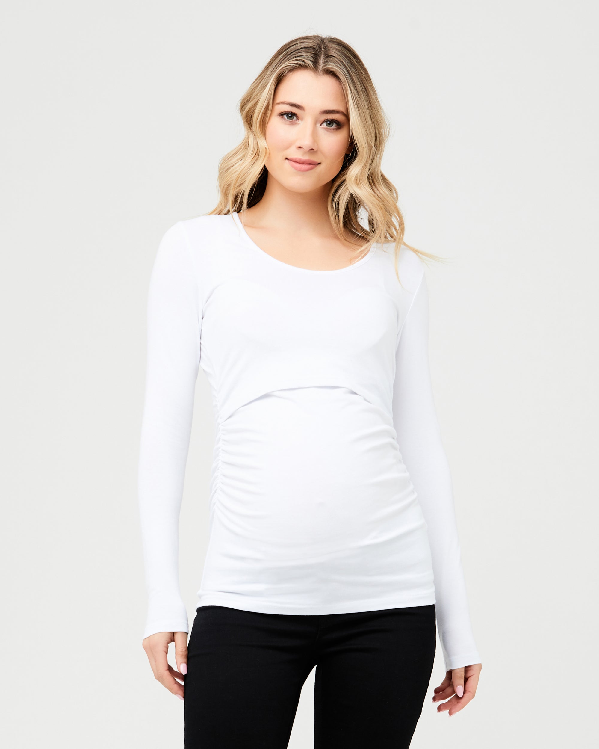 Organic Nursing Top White