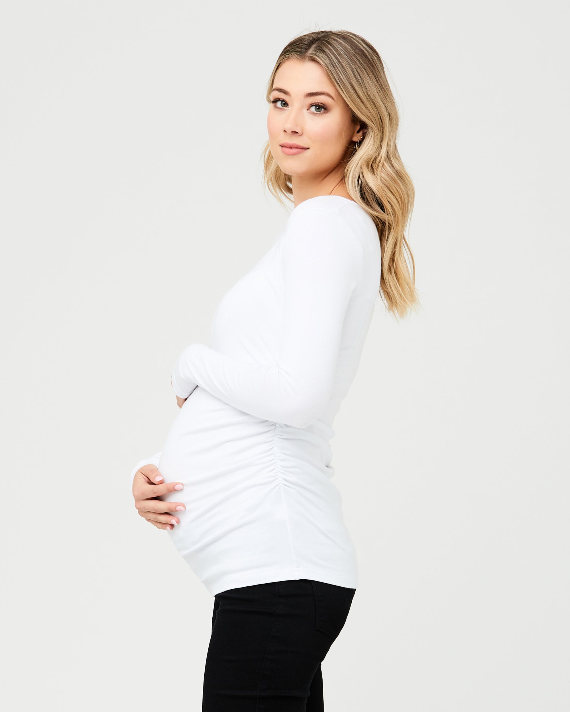 Organic Nursing Top White