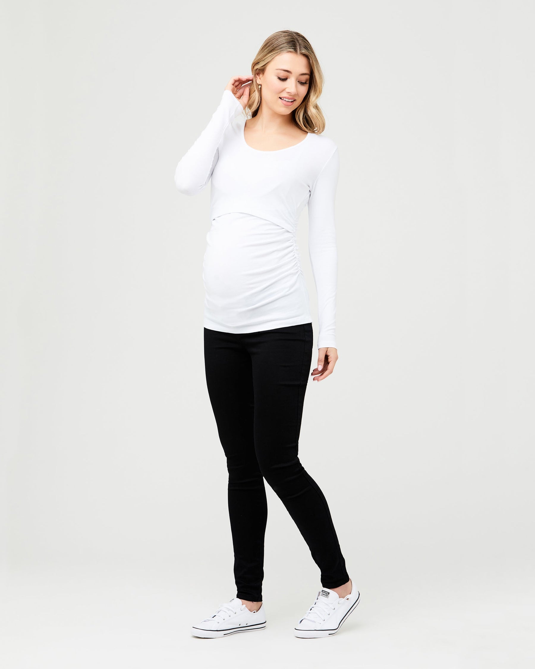 Organic Nursing Top White