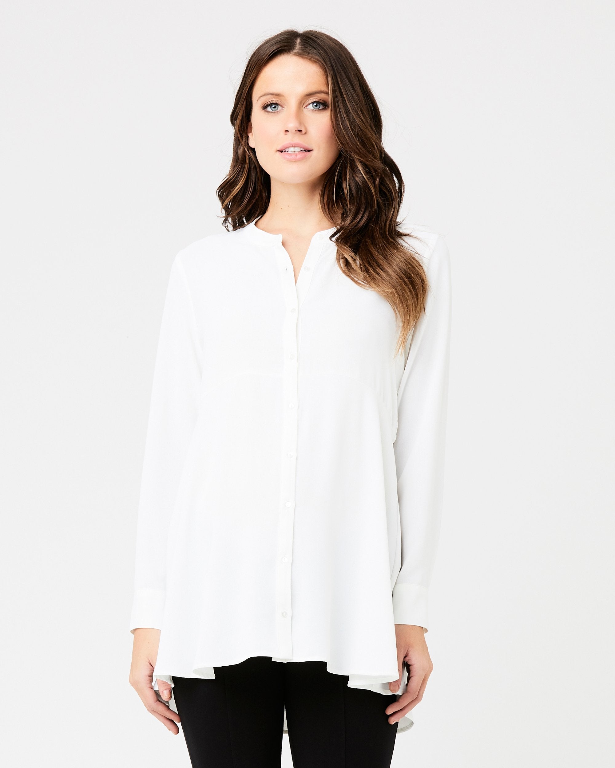 Peplum Shirt White