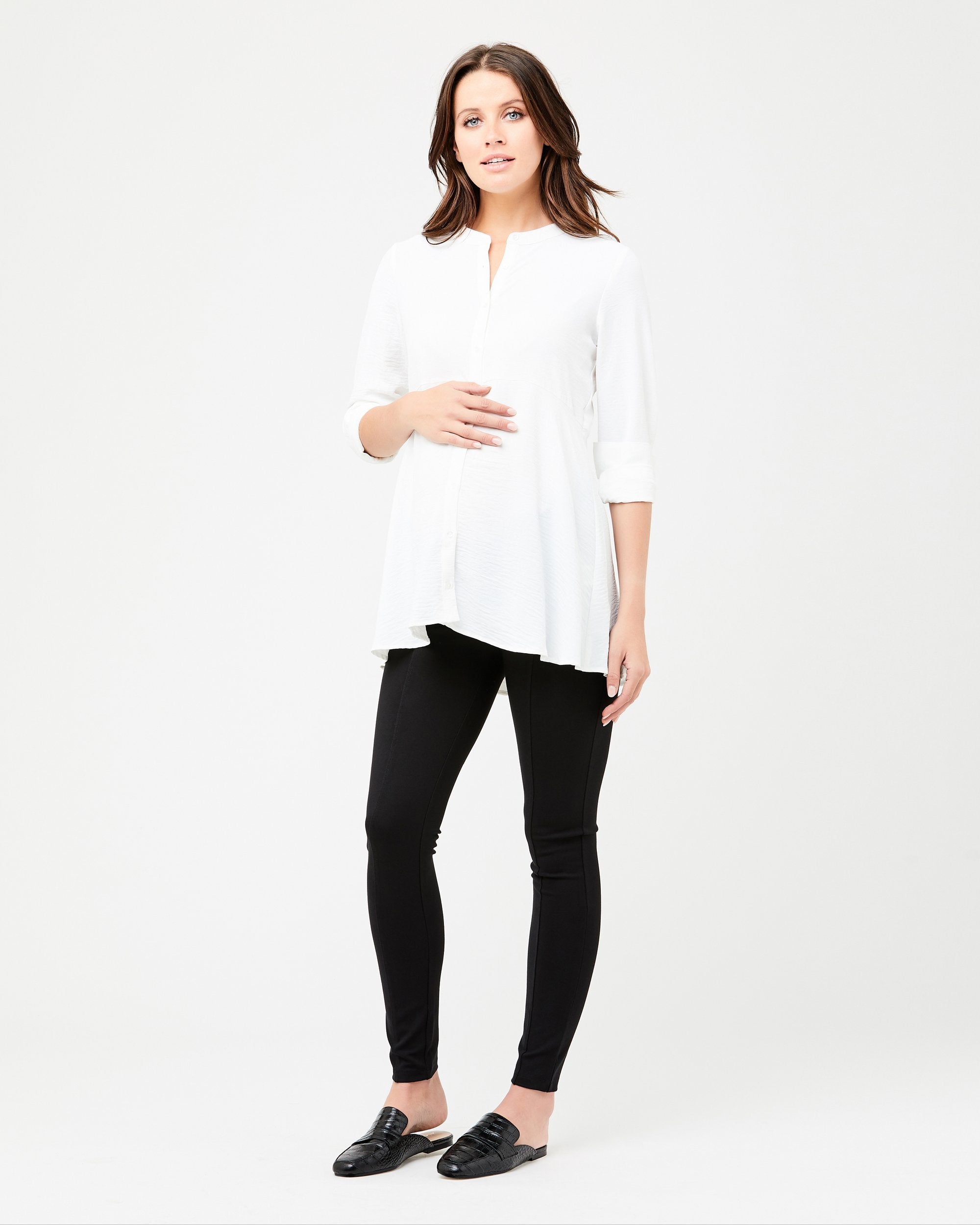 Peplum Shirt White