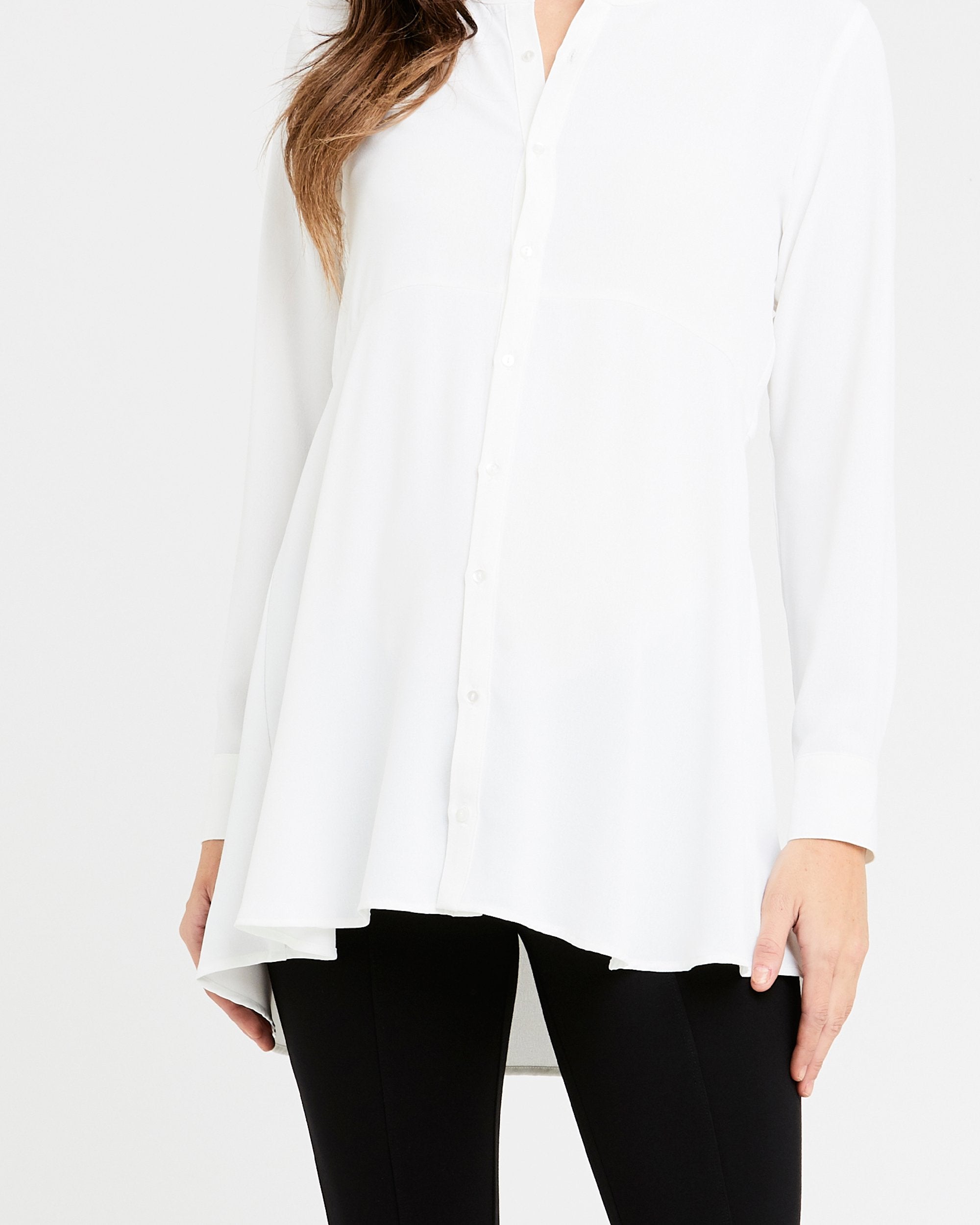 Peplum Shirt White